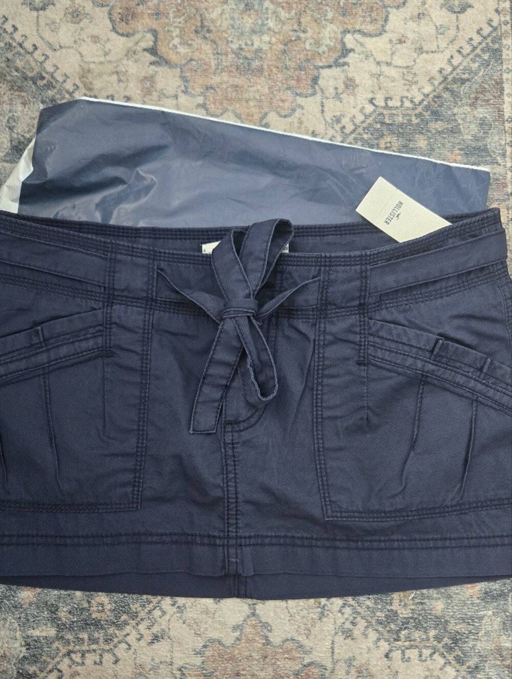 SOLD DONT BUY NWT Hollister Ultra Low Rise Poplin Skort Mini Skirt